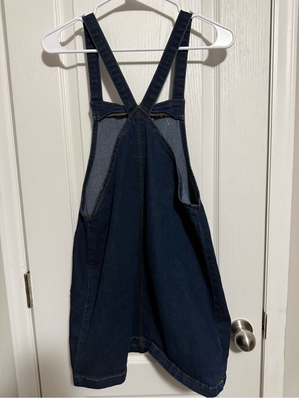 Tinseltown Dark Blue Denim Overall Dress for Girls fits Junior medium - Picture 5 of 7
